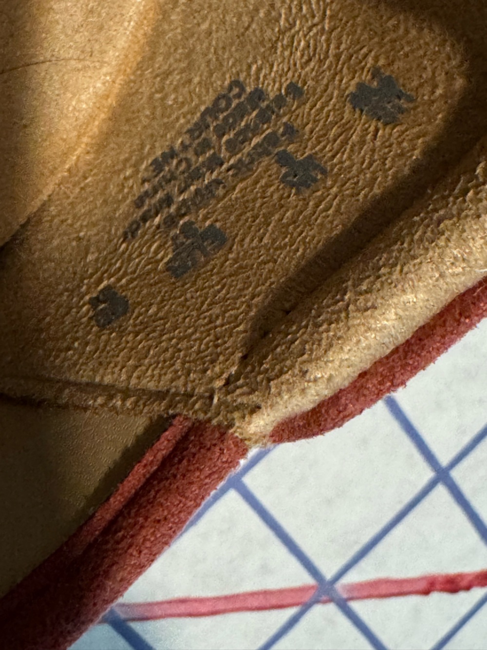 Naturalizer Rust Suede Flats with Gold-Tone Square Accent - Picture 6 of 6